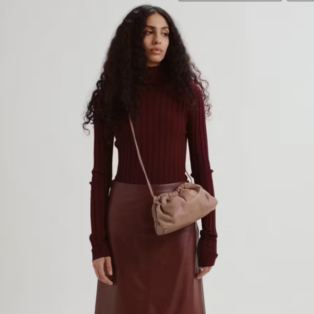 Mansur Gavriel Mini Cloud Leather Clutch